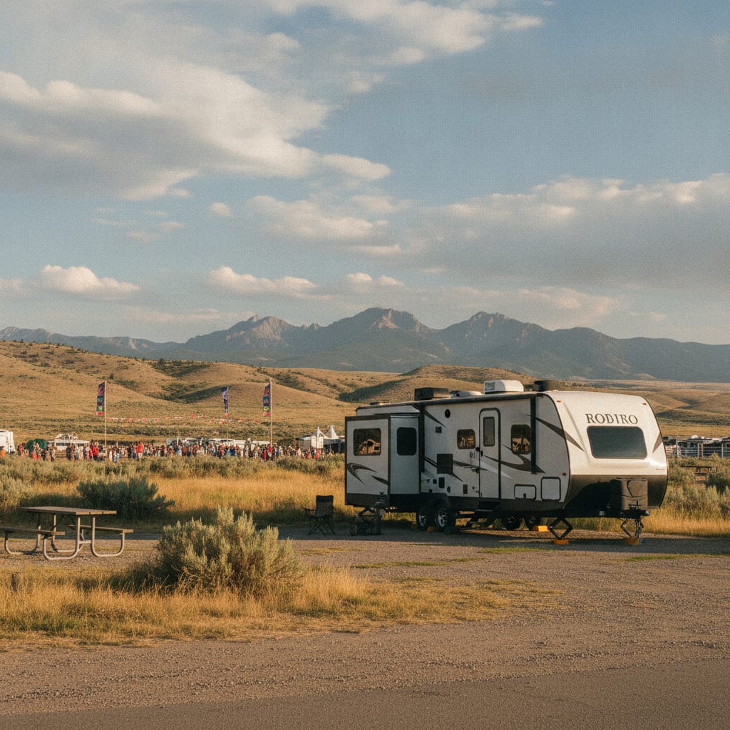 RV rental for Cody Nite Rodeo near Cody